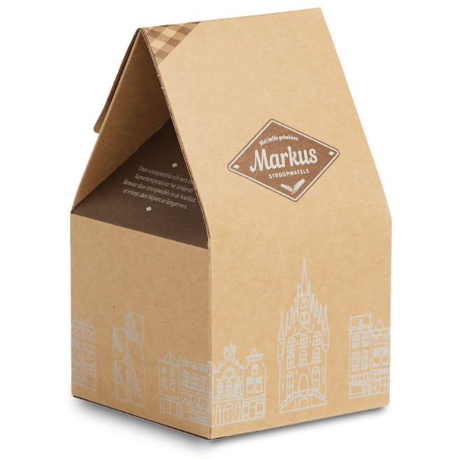 Een luxe doosje met 10 Markus stroopwafels